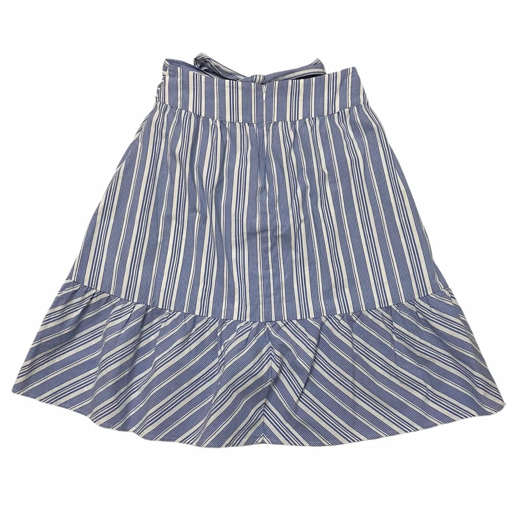 J. Crew striped bow midi skirt